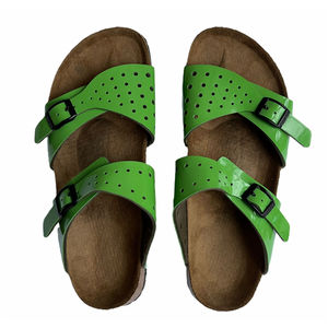 Birkenstock Birki’s Freeport Sandals Green Patent Leather Birko-Flor 39 Sz 8